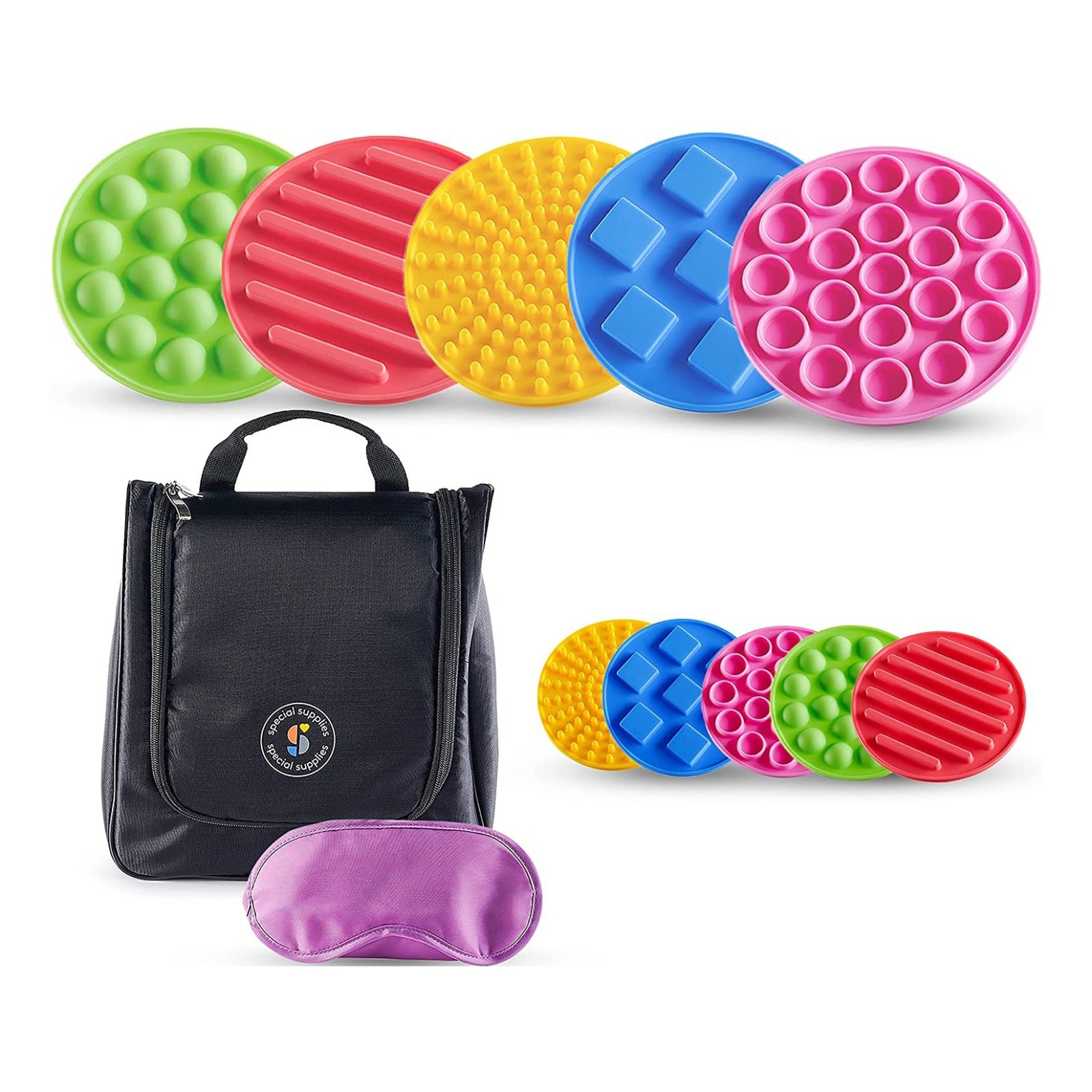 Sensory Discs Matching Game - 10 Pack - Eye Mask Included