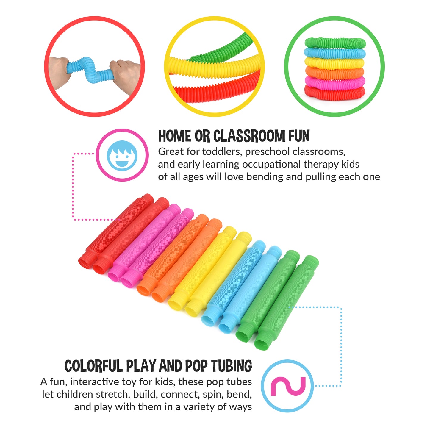 Fun Pop Tubes (30 Pack)