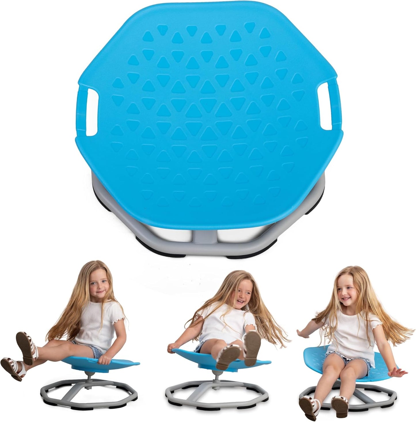 Special Supplies Sensory Spin Chair for Kids - Comfortable - Versatile Floor Chair for Playroom, Bedroom, or Nursery - Red