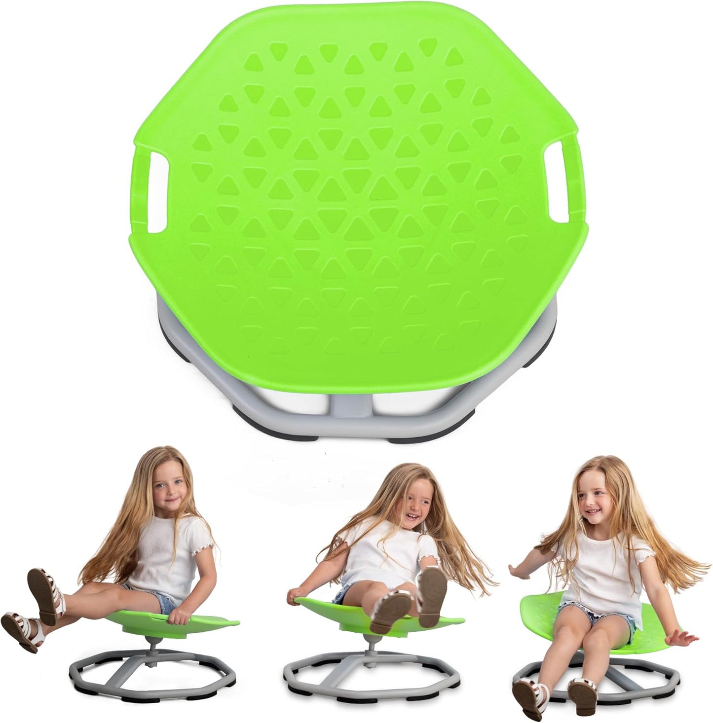 Special Supplies Sensory Spin Chair for Kids - Comfortable - Versatile Floor Chair for Playroom, Bedroom, or Nursery - Red