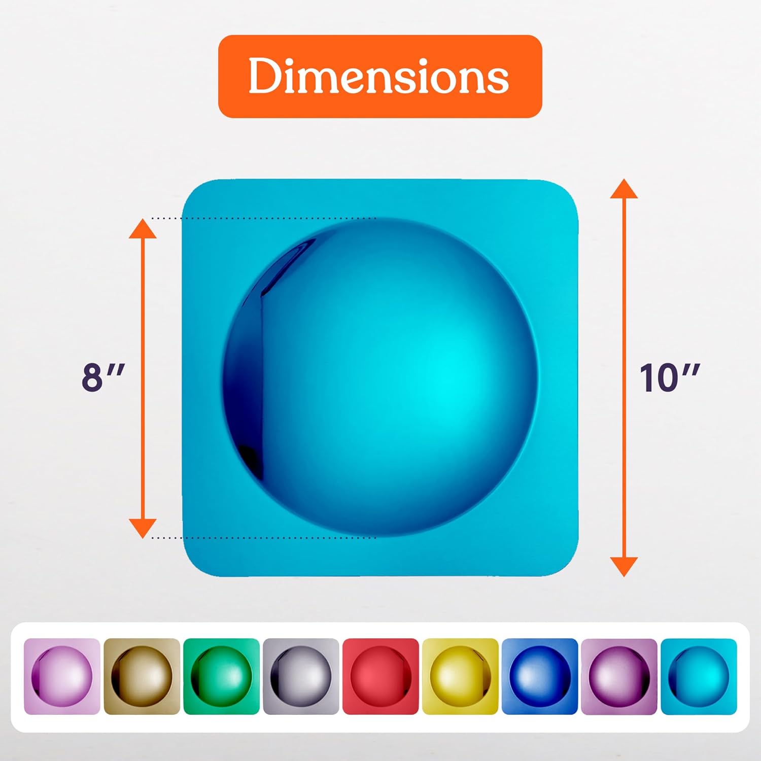 Special Supplies Sensory Bubble Wall Mirror - Multi- Color Interactive Acrylic Mirrors for Wall Decoration and Sensory Toys for Kids Classroom or Home - Room Decor -Visual, Tactile Stimulation - (Pack of 9)
