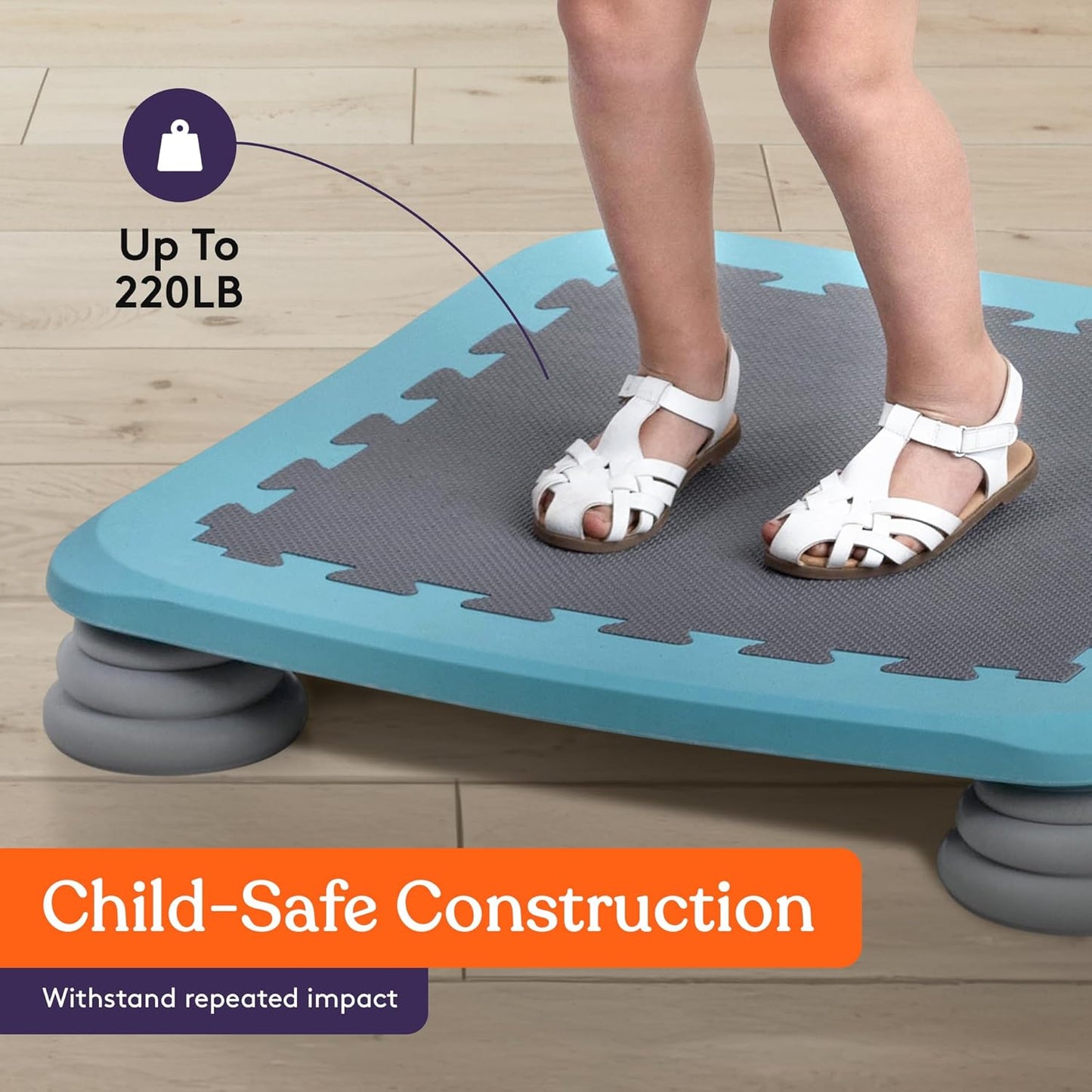 Special Supplies Kids Trampoline Rebounder Bouncing Board – Sensory Balance and Bounce Toy for Indoor and Outdoor Kids Toys - Outdoor Play Equipment