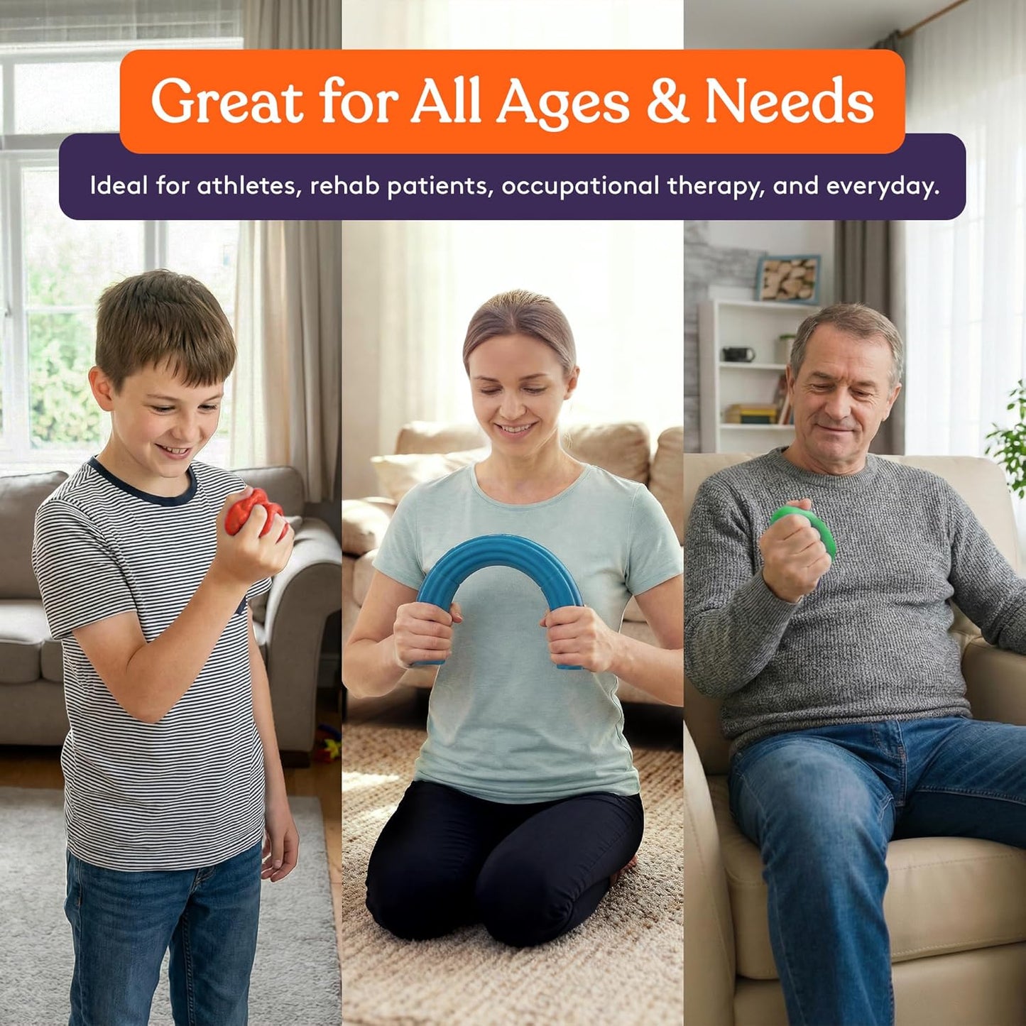 Special Supplies Physical Hand Therapy Putty & Flex Therapy Bar Resistive Hand Exercise Kit – Improve Grip, Strength, Dexterity & Mobility – Injury & Stress Relief – 8 Piece Set