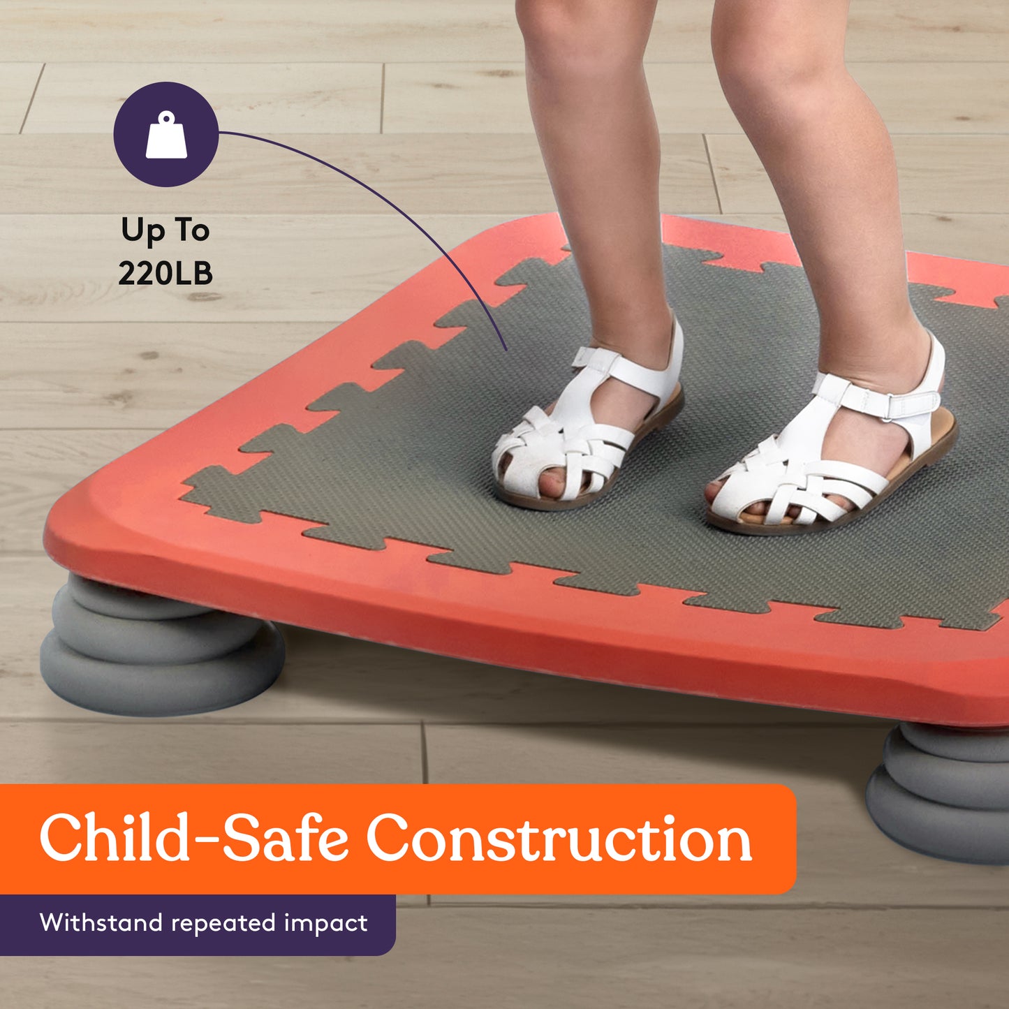 Special Supplies Kids Trampoline Rebounder Bouncing Board – Sensory Balance and Bounce Toy for Indoor and Outdoor Kids Toys - Outdoor Play Equipment