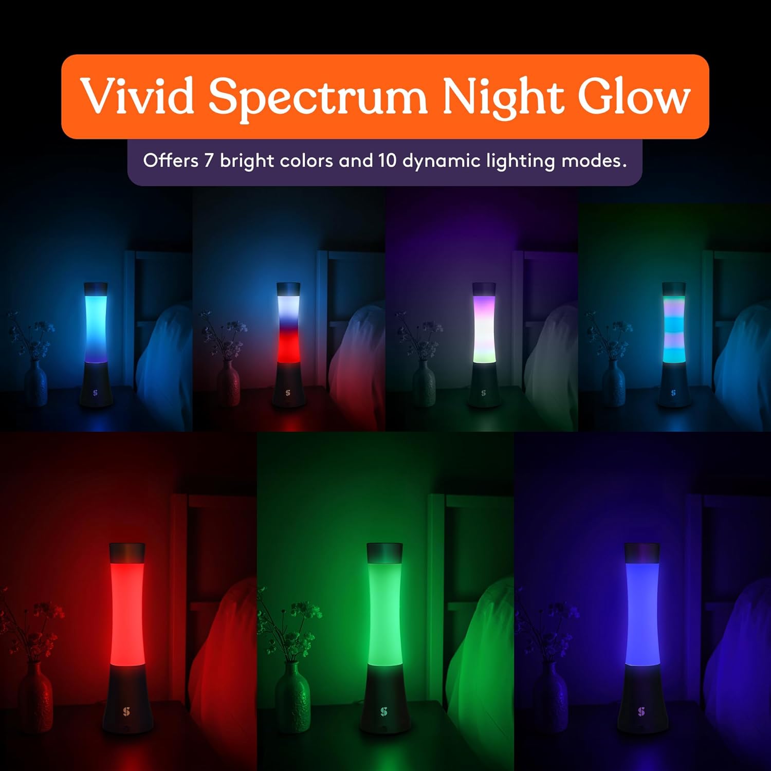 Special Supplies Sensory Light Lava Lamp for Kids and Adults – Color Changing LED Desk Lamp with Remote – Calming Night Light for Sensory Room, Bedroom, Therapy, Relaxation, Home Décor