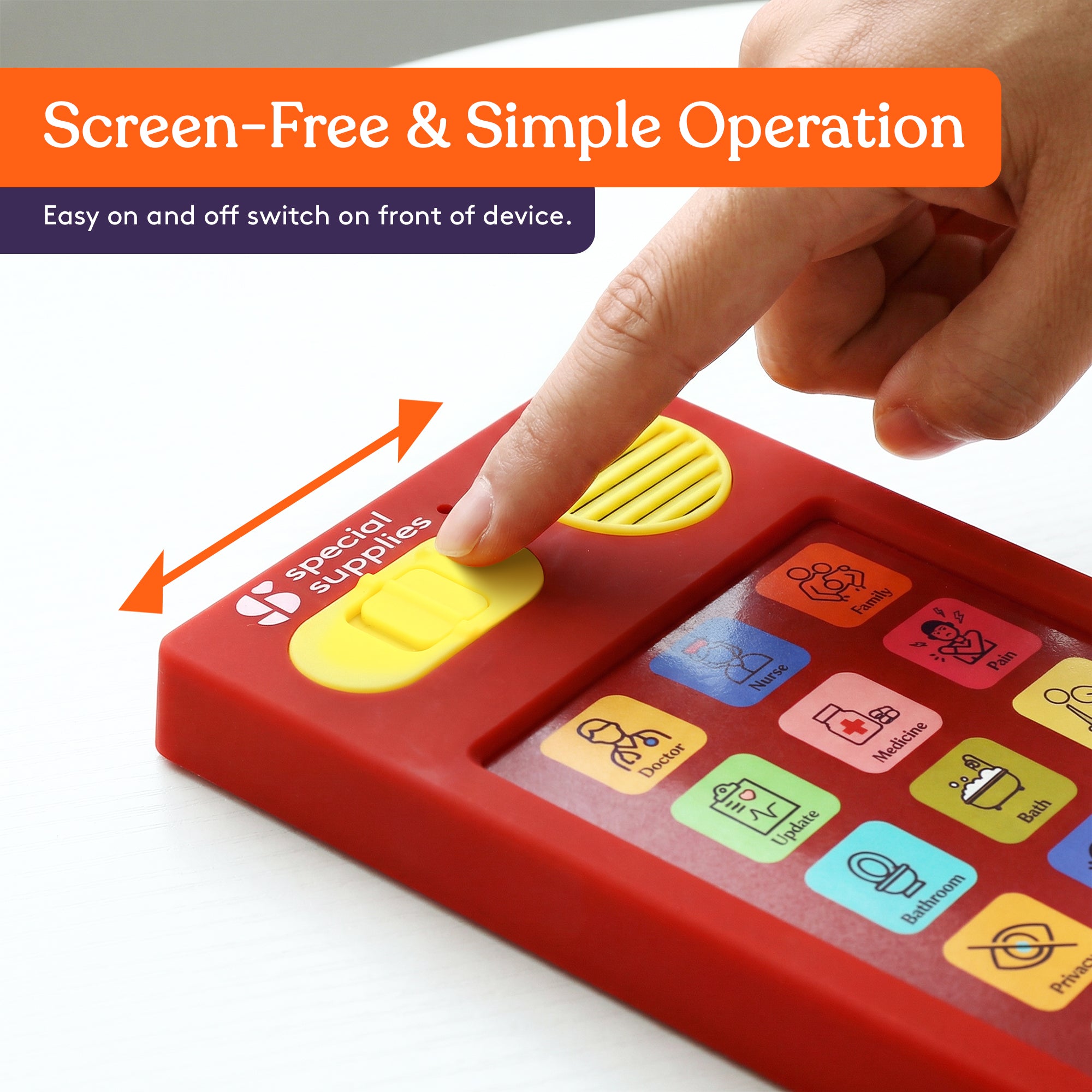 Medical Talker Buddy AAC Communication Device for Non-Verbal Patients, Kids & Adults – Hospital Bedside Speech Therapy Aid, Recordable Talking Device, Portable AAC for Medical, Clinical, Home & School Use