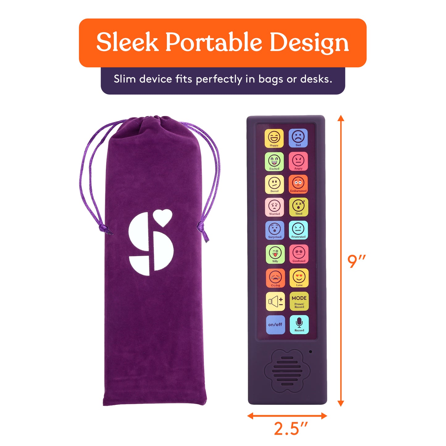 Special Supplies Emotions & Feelings AAC Communication Device – Emotion & Calm-Focused Speech Therapy Aid for Nonverbal Kids & Adults – Talking Device for Home & School