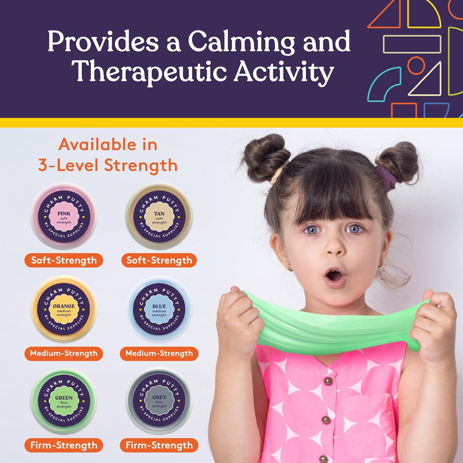 Special Supplies Sensory Therapy Putty for Kids and Adults with Cute Charms, Resistive Hand Exercise Stress Relief Therapy Putty