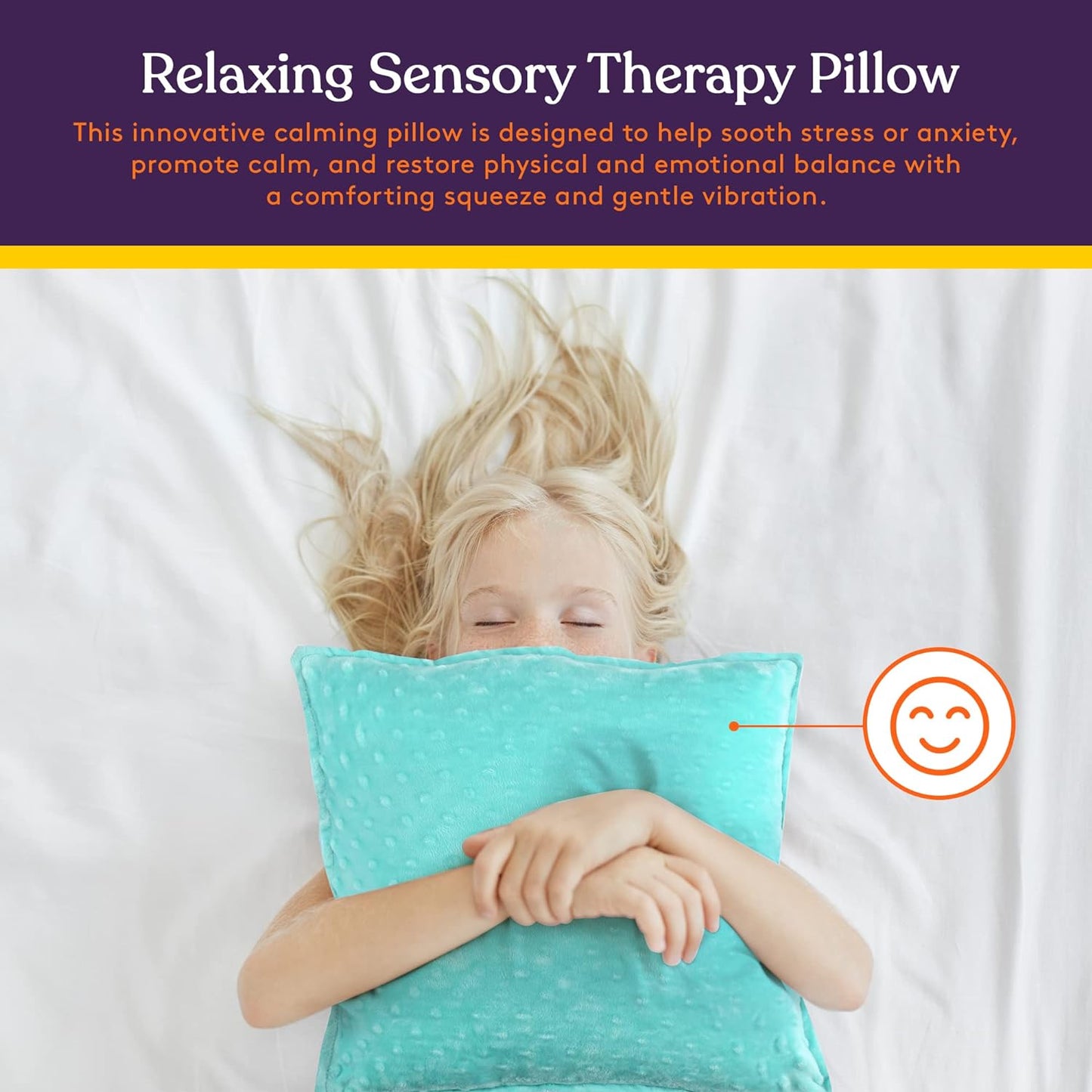 Sensory Vibrating Pillow - Blue & Green