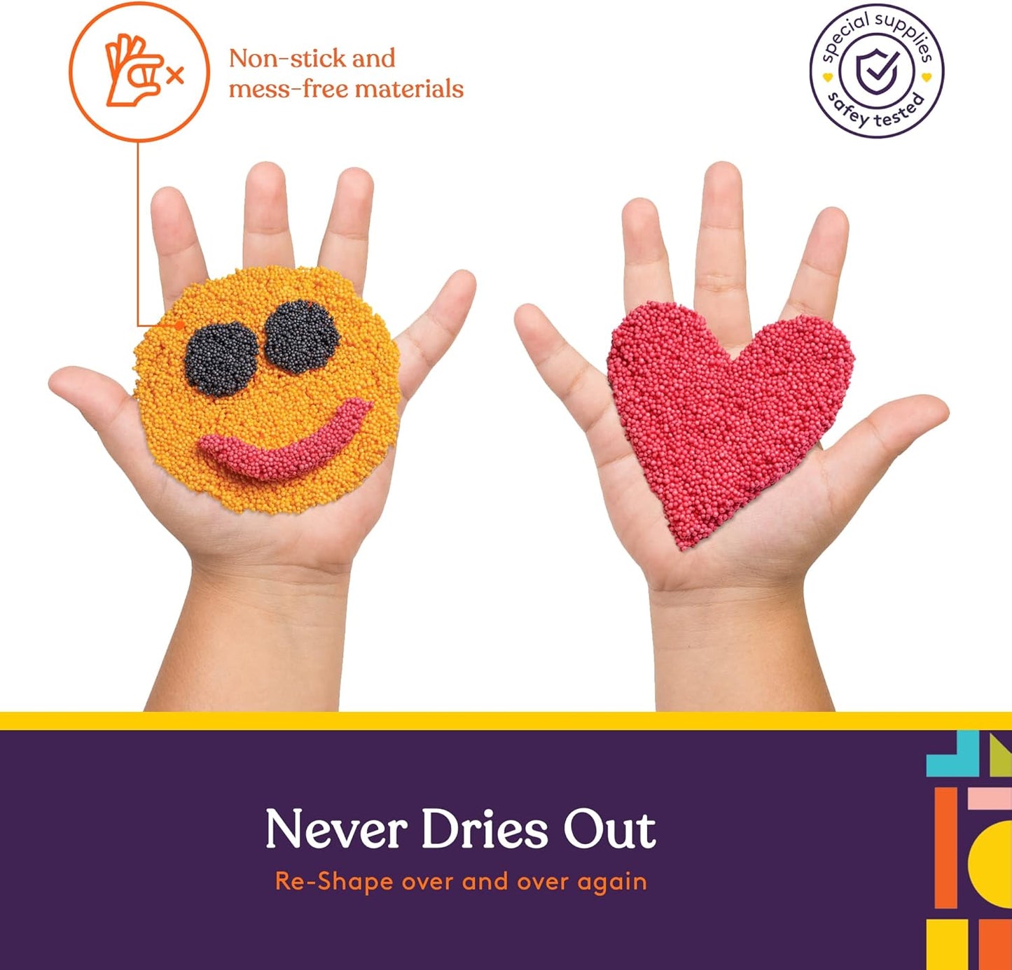 FUN FOAM Modeling Foam Beads Play Kit (10 Blocks)