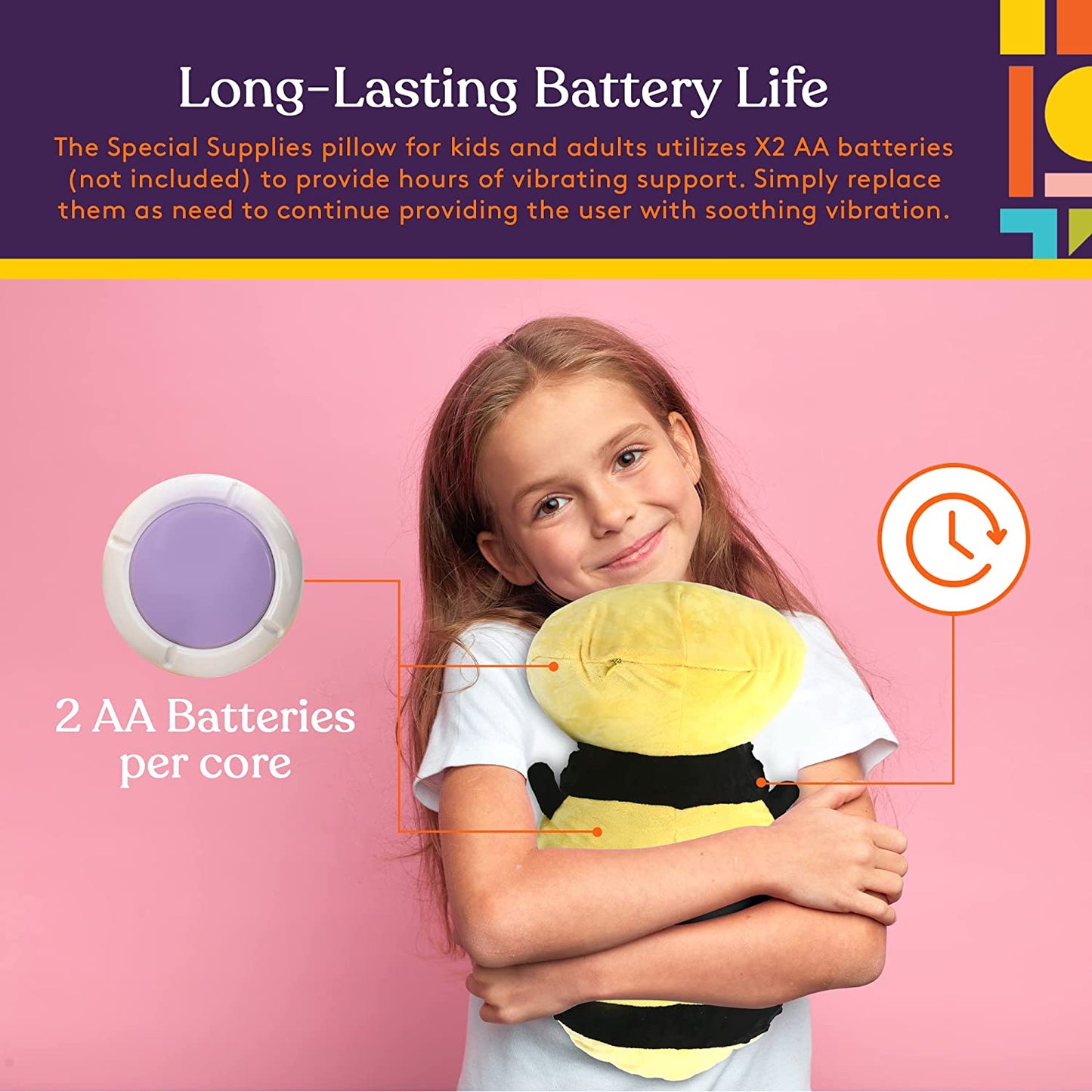 Sensory Vibrating Pillow - Bumble Bee