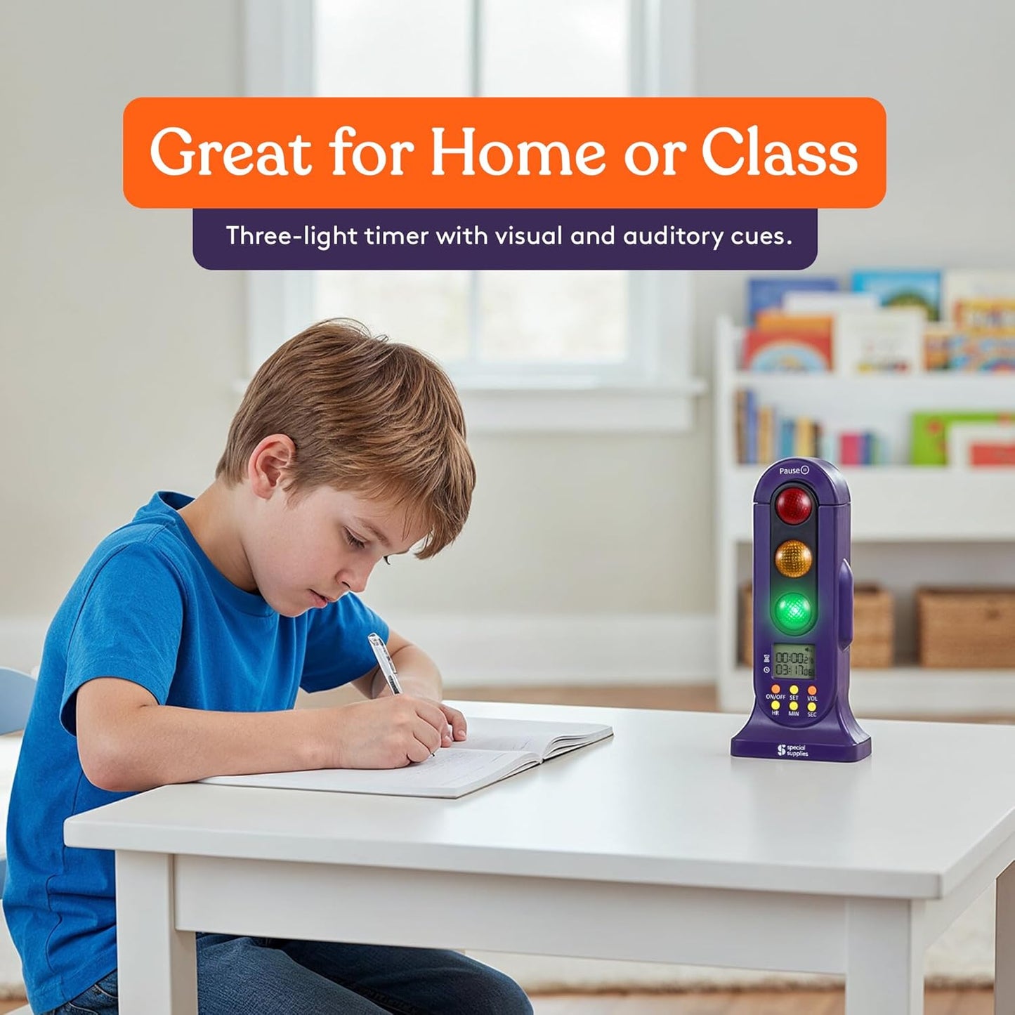 Special Supplies Stoplight Timer - Countdown - Use for Sensory Rooms, Schools, and Bedrooms