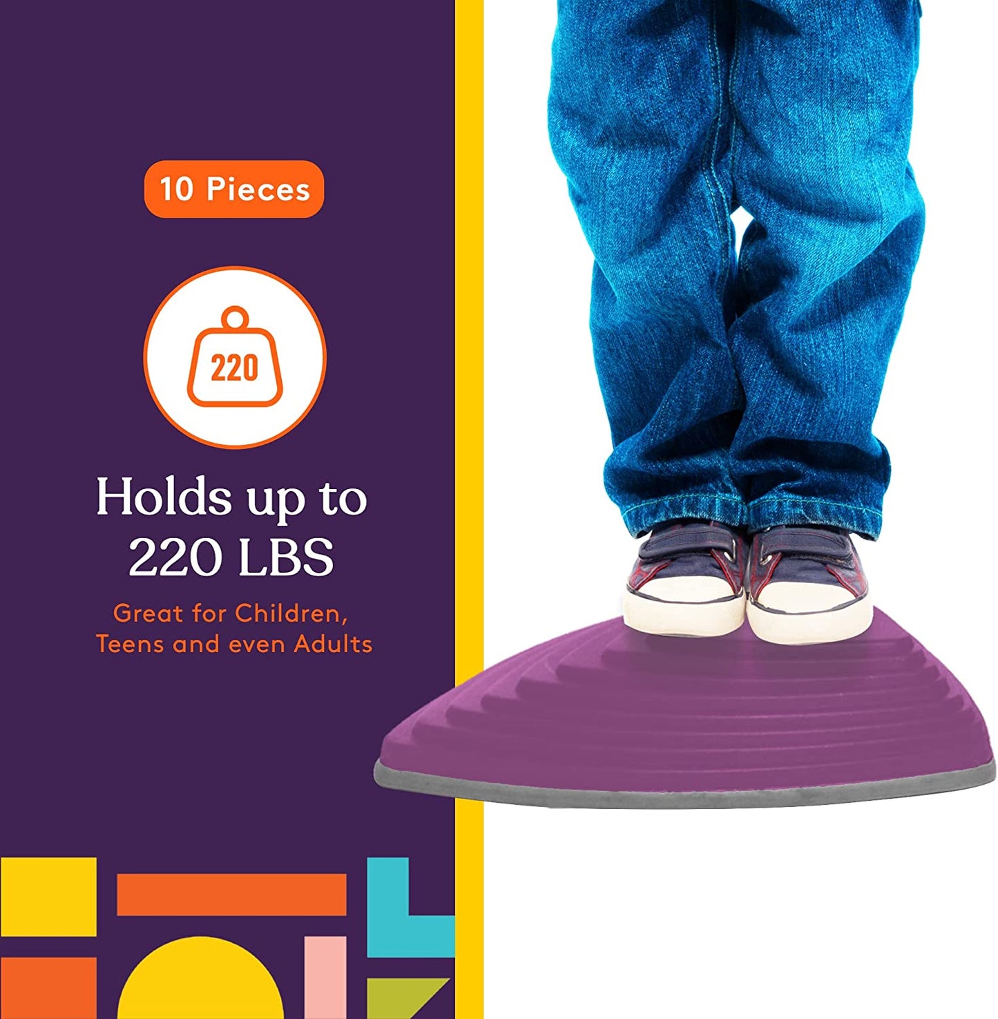 Stepping Stones (Unicorn Colors): 10 Piece Set