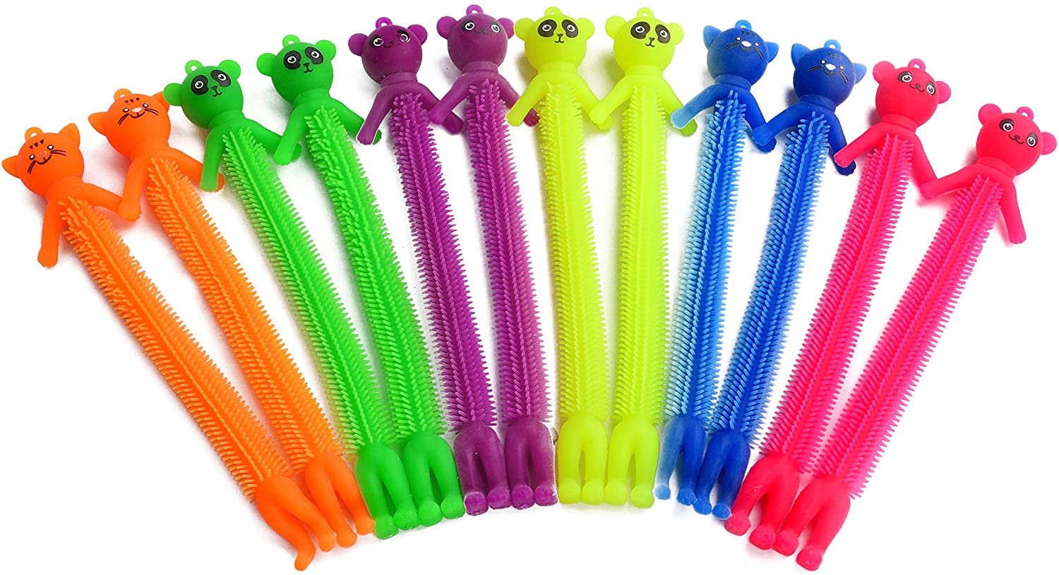 Colorful Sensory Fidget Animal Stretchy String ( Set of 12)