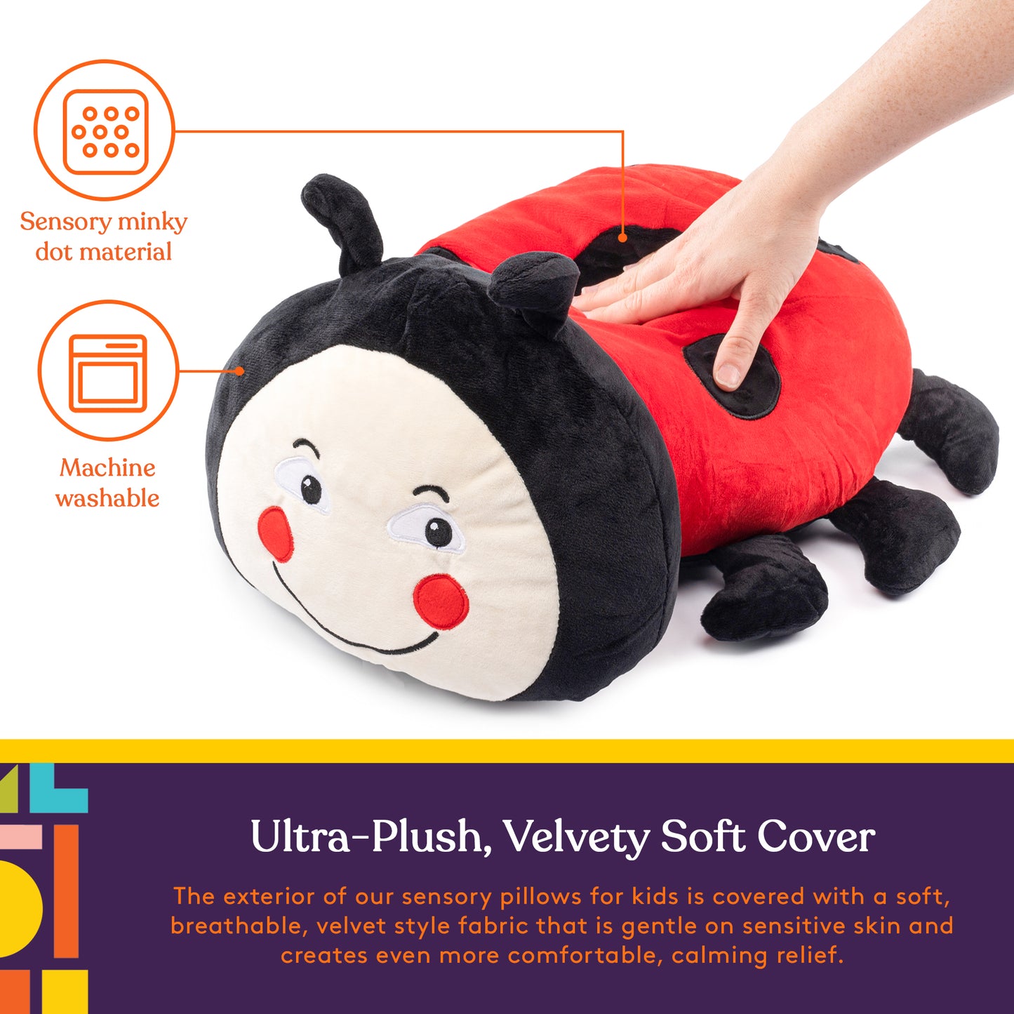 Sensory Vibrating Ladybug Pillow