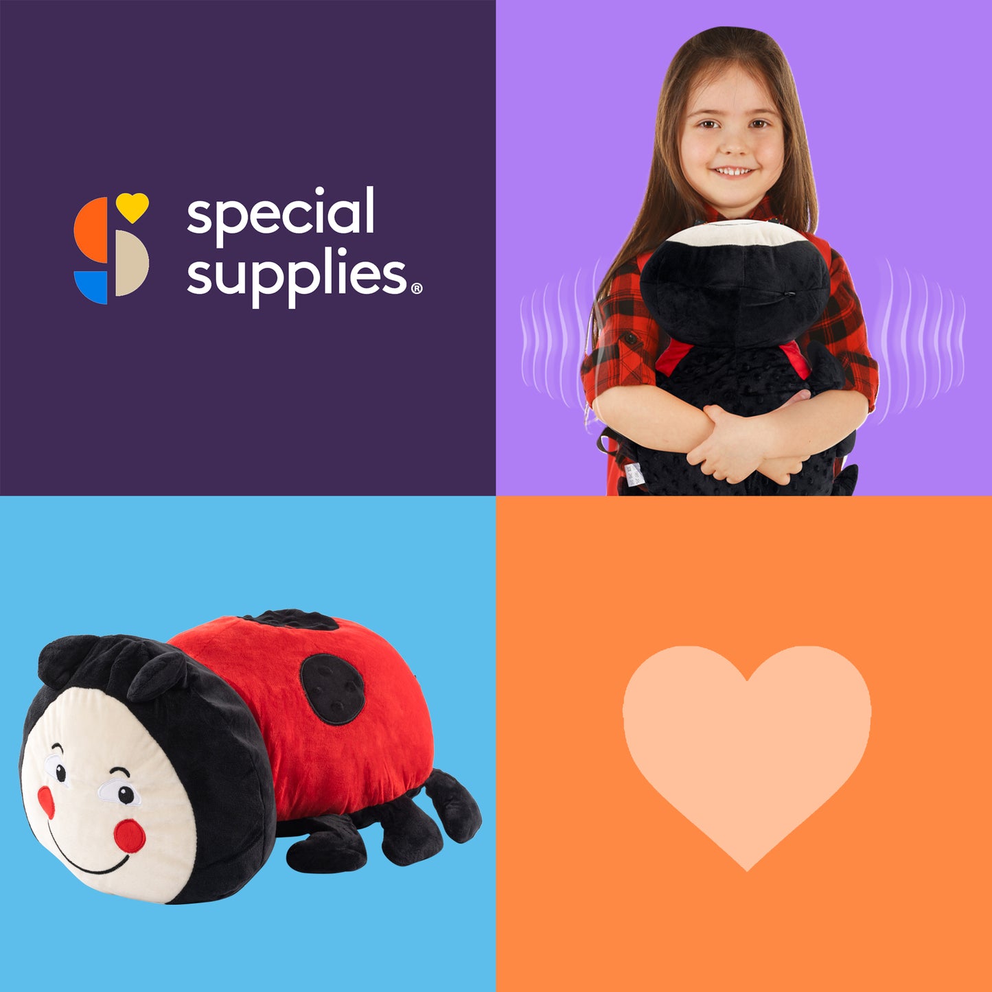Sensory Vibrating Ladybug Pillow