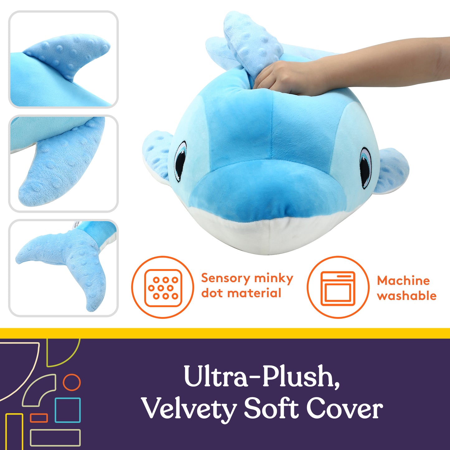 Sensory Vibrating Pillow-Whale