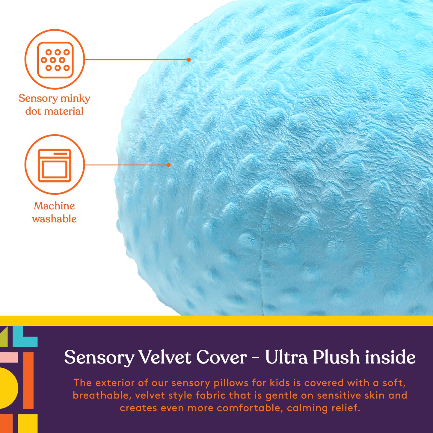 Sensory Vibrating Ball Pillow with Music and Voice Recording