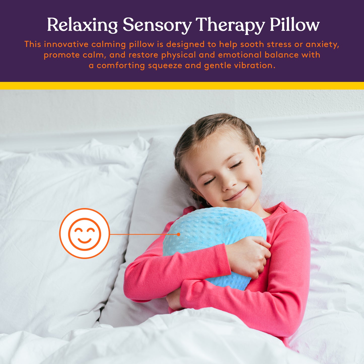 Sensory Vibrating Ball Pillow with Music and Voice Recording
