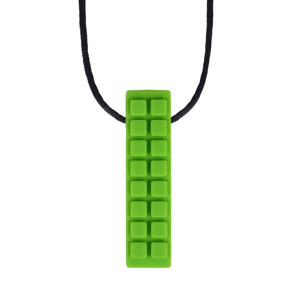 Chewy Blocks Necklace - Calming Textured Chewy Silicone Pendant for Autism & Oral Motor Special Needs Kids