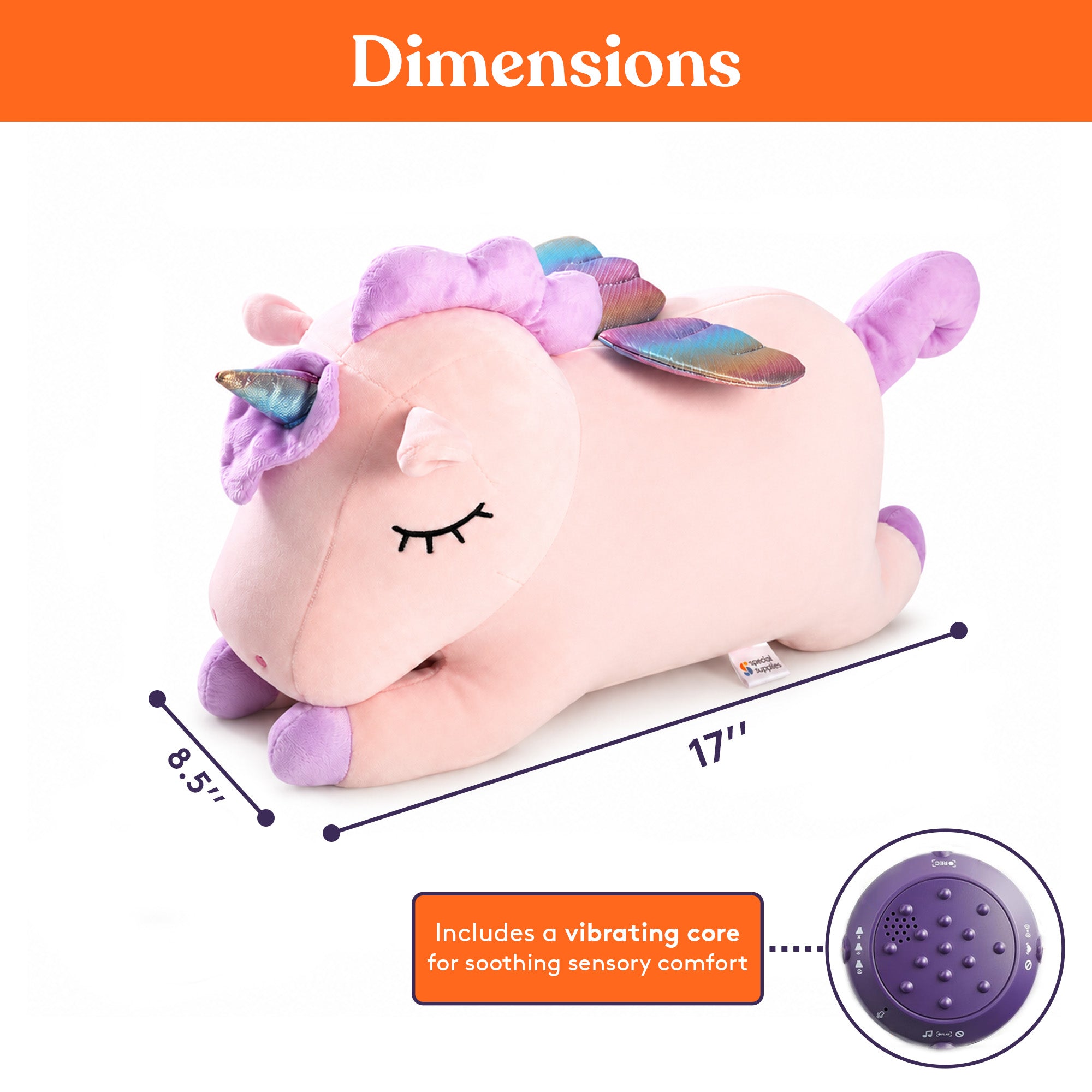 Sensory Vibrating Pillow-Unicorn