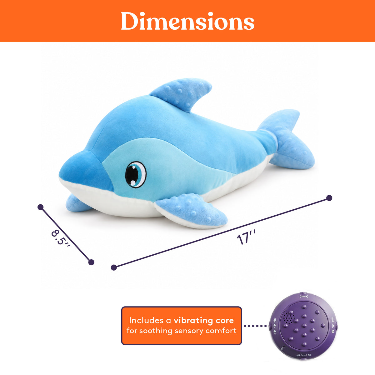 Sensory Vibrating Pillow-Whale