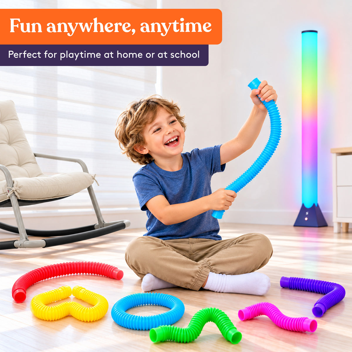 Pop Tubes (Multi-Color): 16 Pack
