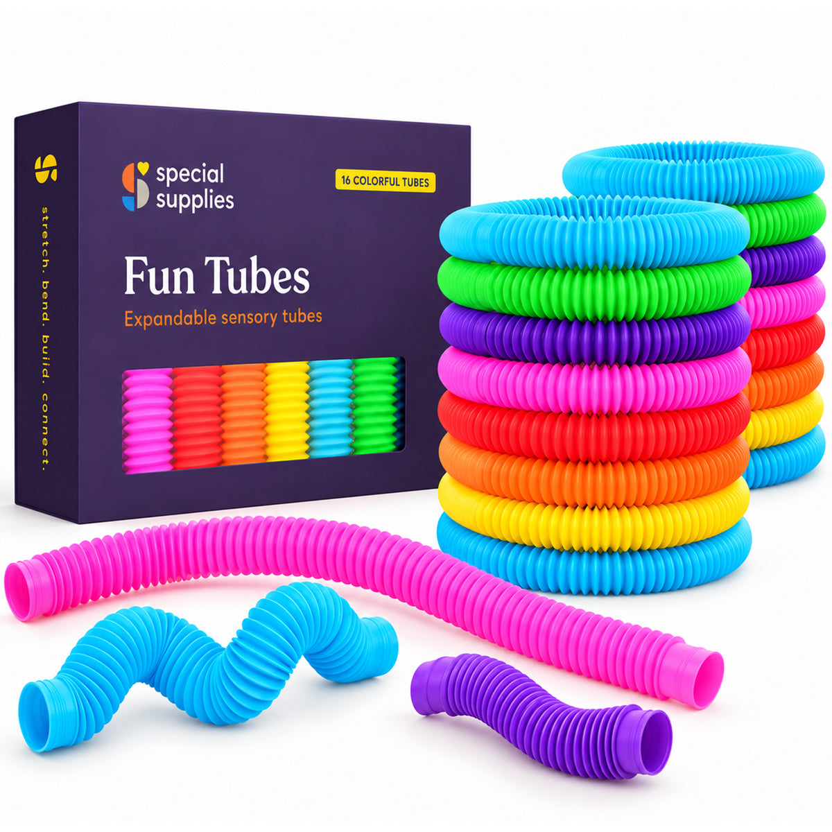 Pop Tubes (Multi-Color): 16 Pack
