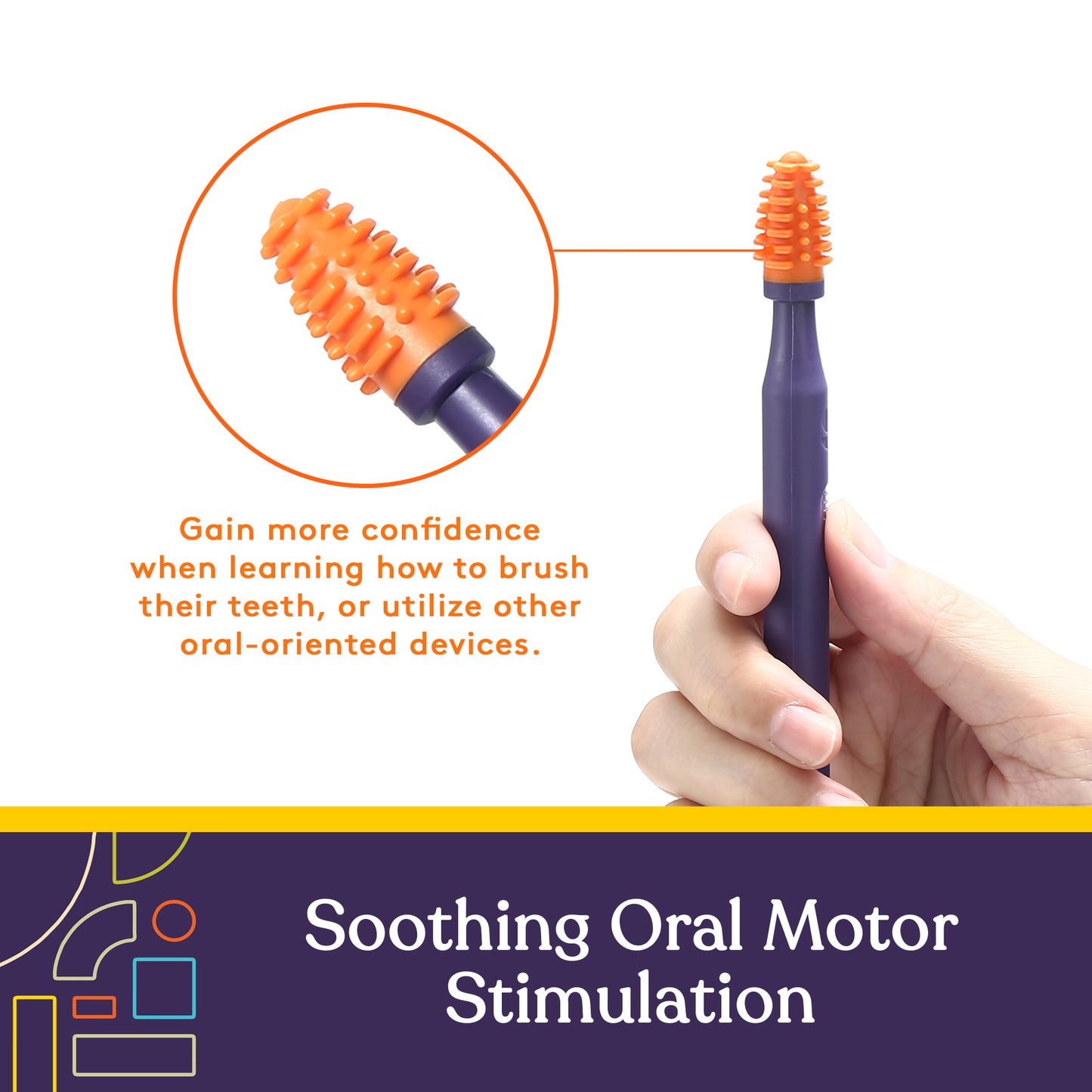 Special Supplies Sensory Mouth Brush and Oral Stimulation Tool for Kids and Adults, Wake Up Mouth for Desensitization, Soft, Flexible, Textured Silicone