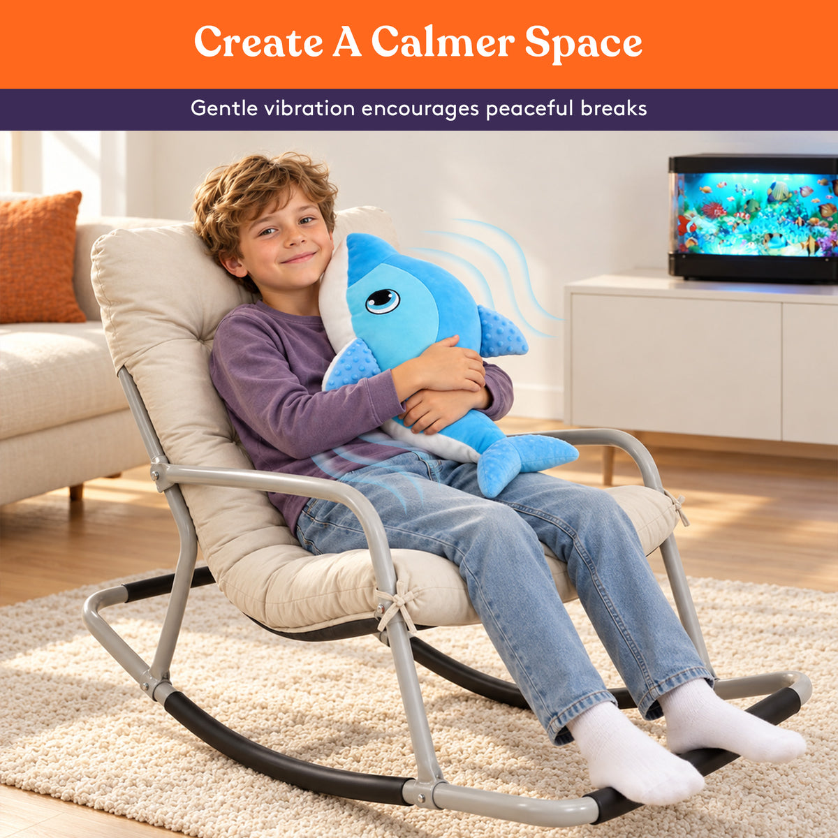 Sensory Vibrating Pillow-Whale