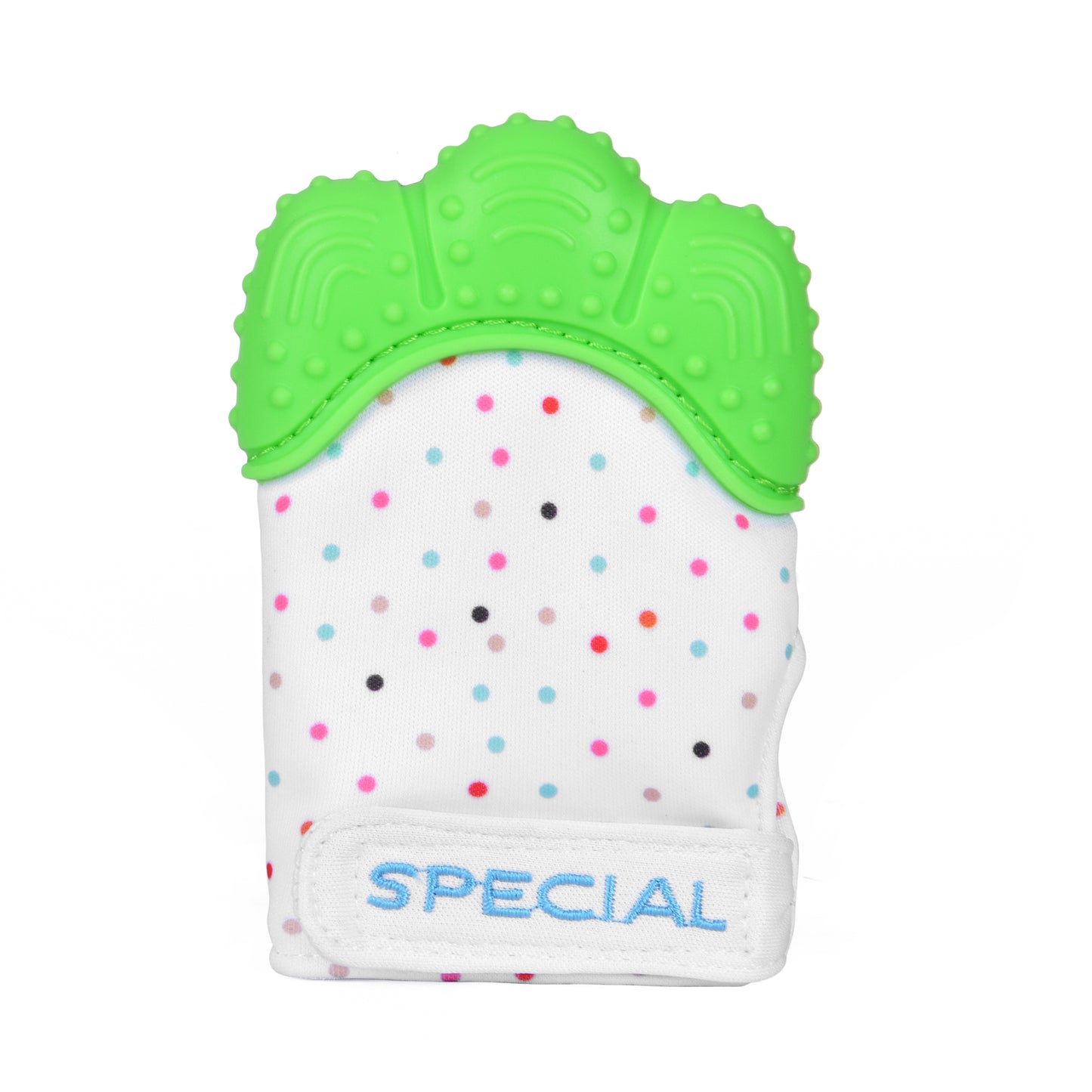 Teething Mitten, Wearable Mitt for Baby Self Soothing BPA Free Teething Pain Relief Toy for Left or Right hand