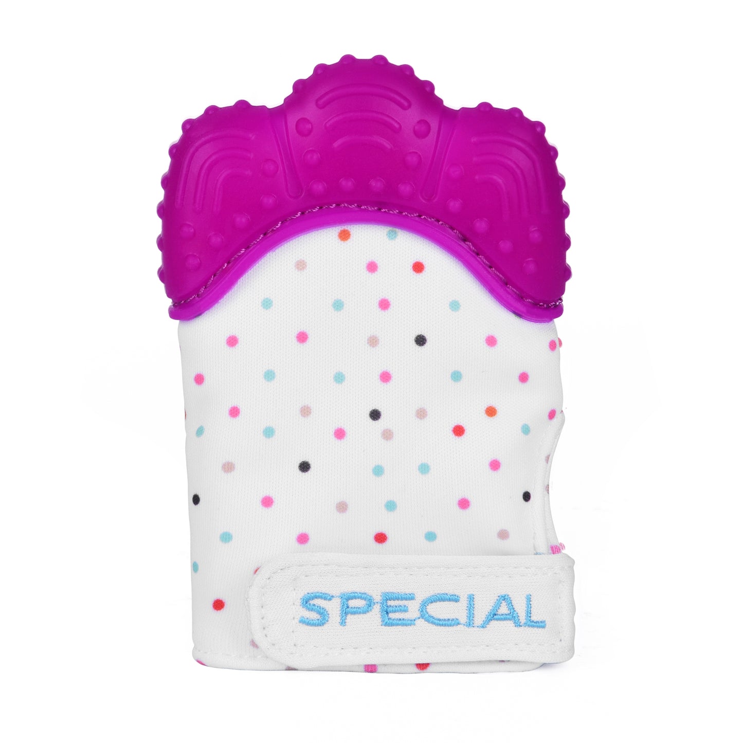 Teething Mitten, Wearable Mitt for Baby Self Soothing BPA Free Teething Pain Relief Toy for Left or Right hand