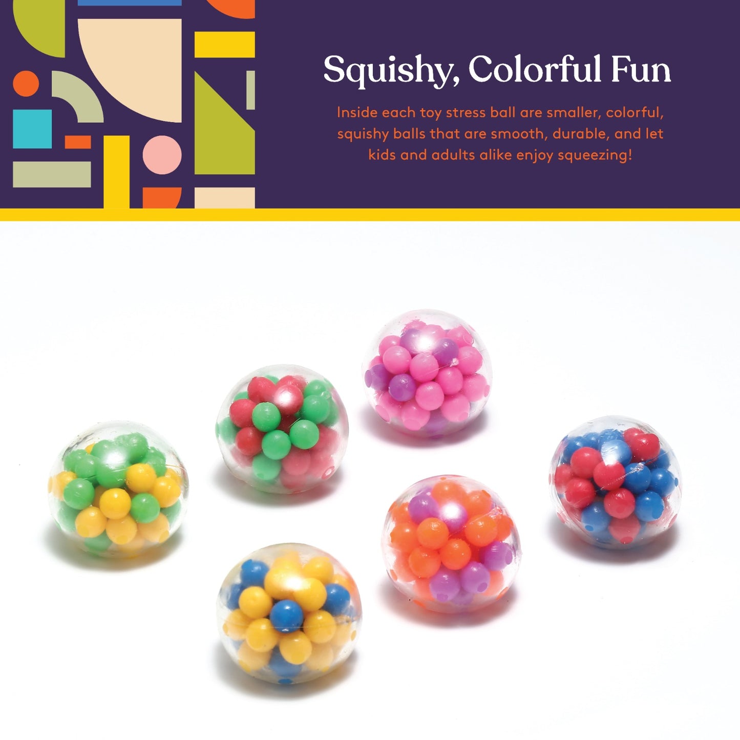 Colorful Stress Ball (6-Pack)