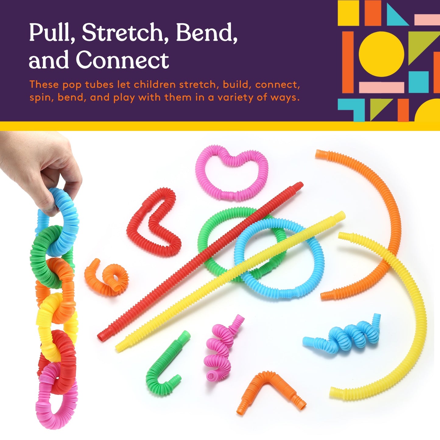 Mini Pop Tubes (Multi-Color): 30 Pack
