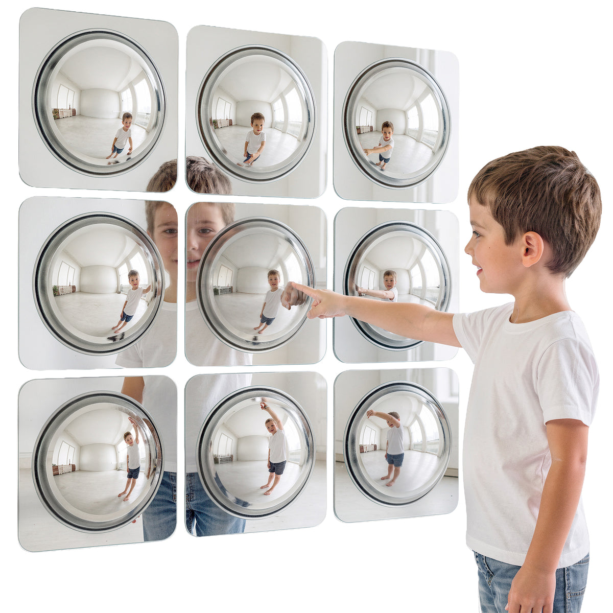 Special Supplies Sensory Bubble Wall Mirror - Interactive Acrylic Mirrors for Wall Decoration and Sensory Toys for Kids Classroom or Home -Sensory Room Decor -Visual, Tactile Stimulation