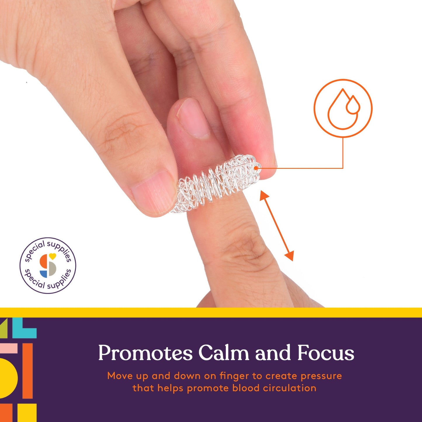 Spiky Acupressure Rings (Pack of 10)