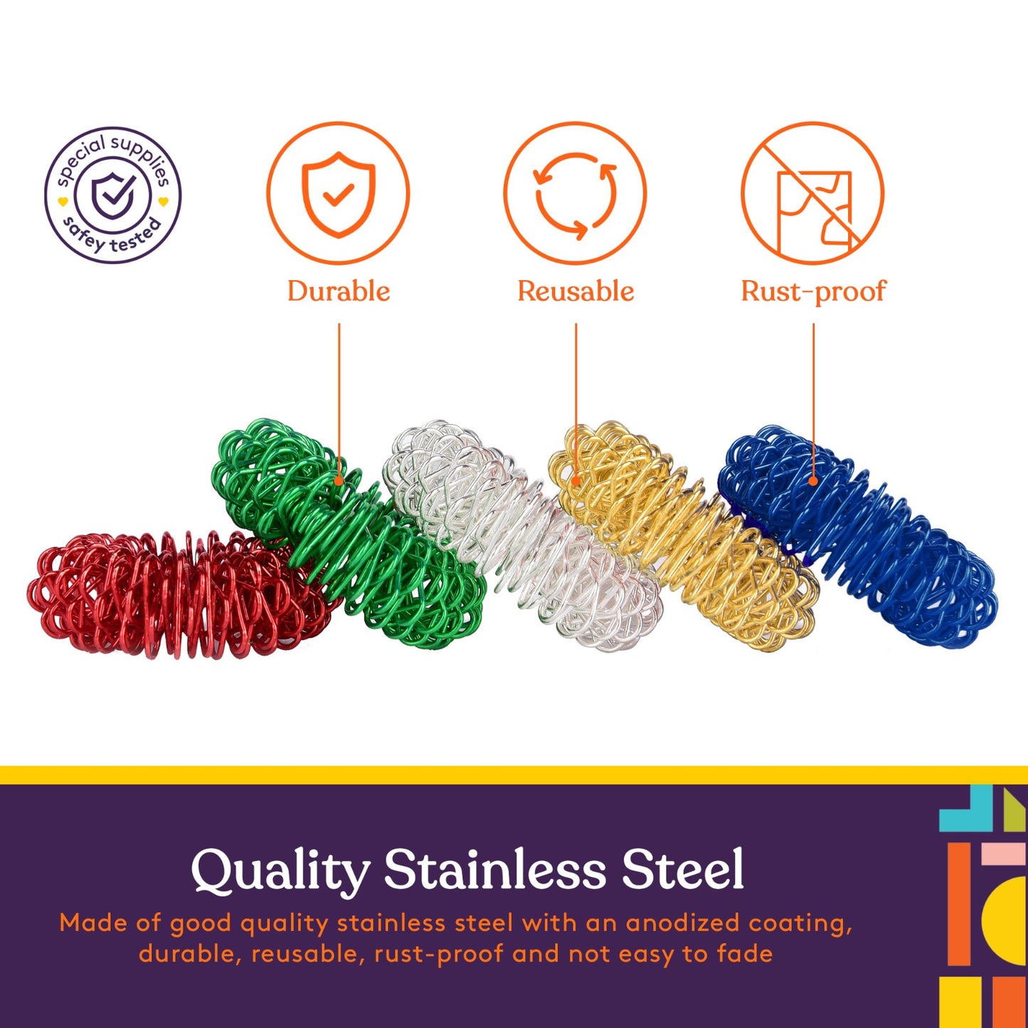 Spiky Acupressure Rings (Pack of 10)