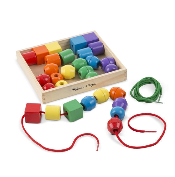 Primary Wooden Lacing Beads