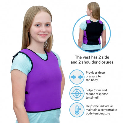 Deep Pressure Compression Sensory Vest: Comfortable Breathable, Form-Fitting for Kids & Adults