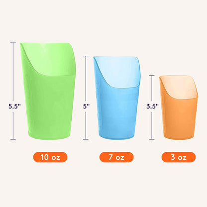 Flexible Drinking Cups with Nose Mold Cutout