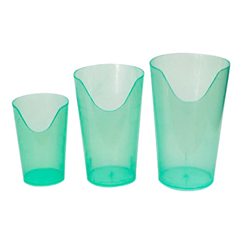 3 Transparent Nosey Cups