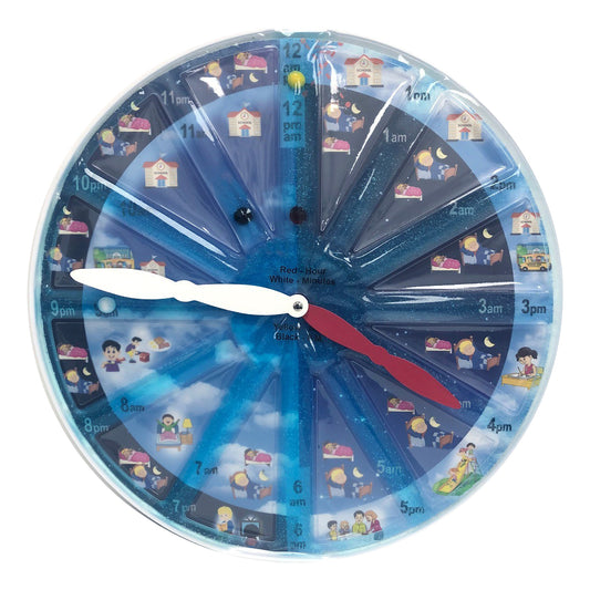 Sensory Clock Gel Pad for Learning Time and Fine Motor Play