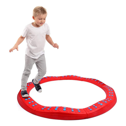 Wavy Circle Balance Beams Stepping Stones for Kids, 8 Pc