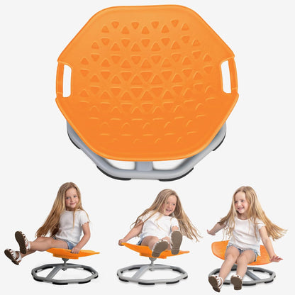 Special Supplies Sensory Spin Chair for Kids - Comfortable - Versatile Floor Chair for Playroom, Bedroom, or Nursery - Red