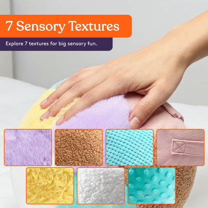 Special Supplies Sensory Vibrating Weighted Pillow for Kids and Adults – Soft Velvet Cover with Textured Therapy Stimulation, Calming Relaxation, 3 Vibration Modes, Music & Voice Recording (3LB)