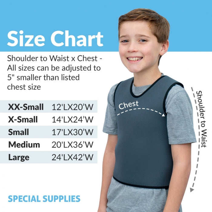 Deep Pressure Compression Sensory Vest: Comfortable Breathable, Form-Fitting for Kids & Adults