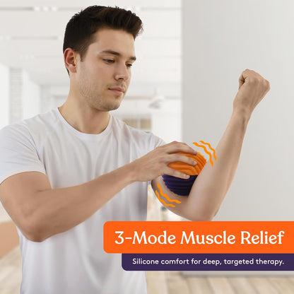 Special Supplies Sensory Massage Ball - Orange & Purple - 4 Vibration Modes, Tactile Stimulation, Stress Relief, Therapy & Sensory Tool for Kids and Adults