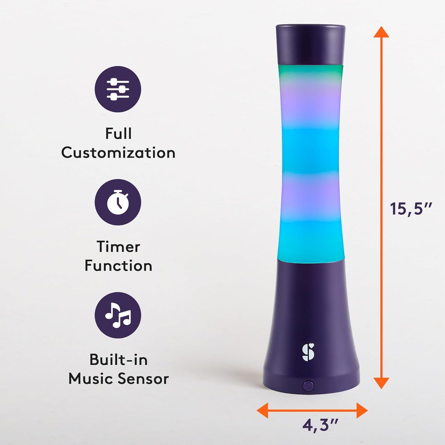 Special Supplies Sensory Light Lava  Lamp for Kids and Adults – Color Changing LED Desk Lamp with Remote – Calming Night Light for Sensory Room, Bedroom, Therapy, Relaxation, Home Décor