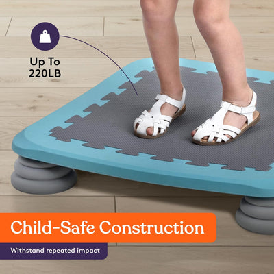 Special Supplies Kids Trampoline Rebounder Bouncing Board – Sensory Balance and Bounce Toy for Indoor and Outdoor Kids Toys - Outdoor Play Equipment
