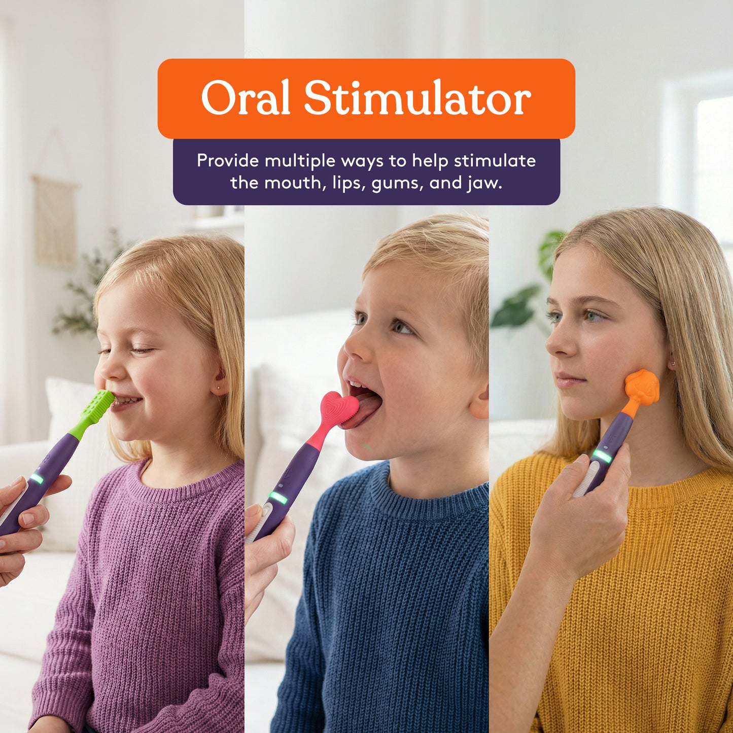 BUZZ BUDDY™ Rechargeable Oral Stimulation Kit (12 Tips Included)